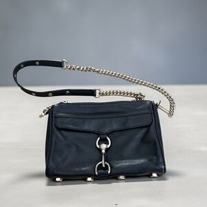 Rebecca Minkoff Mini M.A.C. (Morning After Clutch Leather) Crossbody Bag Black